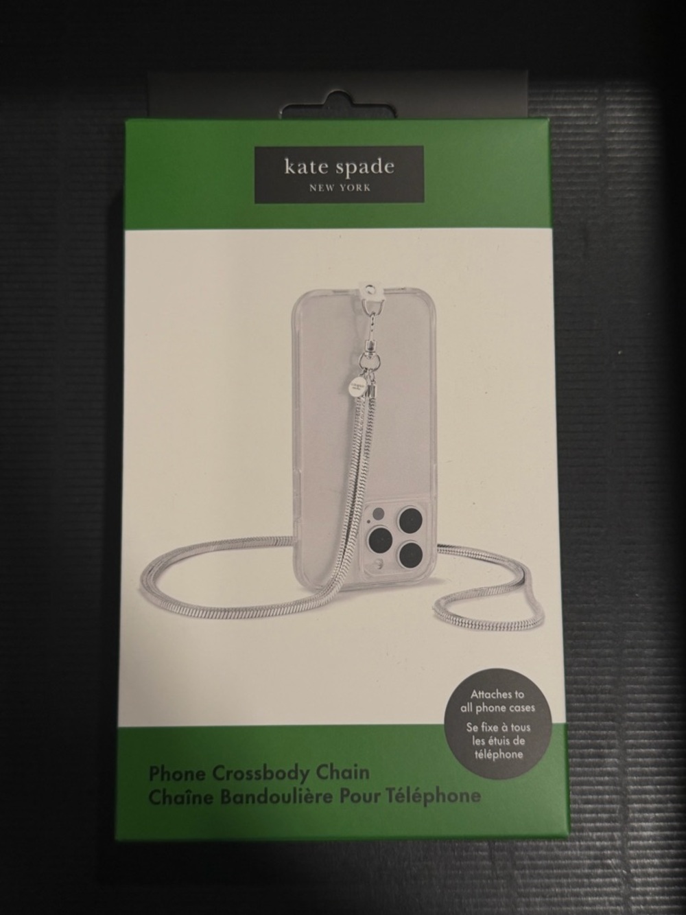 NEW Kate Spade New York Heart Of Silver Phone Crossbody